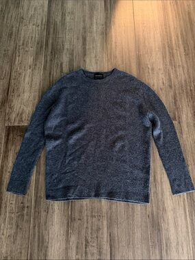 Something Navy Women's Crewneck Sweater in Heather Navy